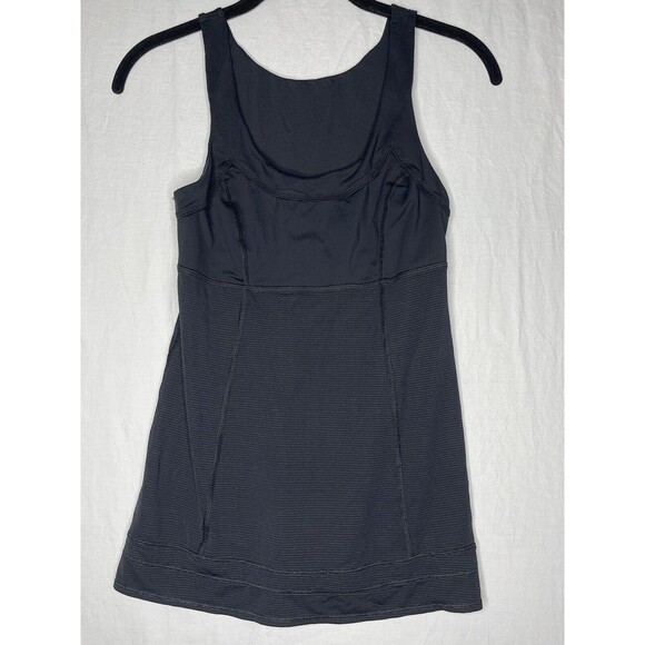 Lululemon Black Athletic Drawstring Hem Tank Top Size 0 - Picture 1 of 8